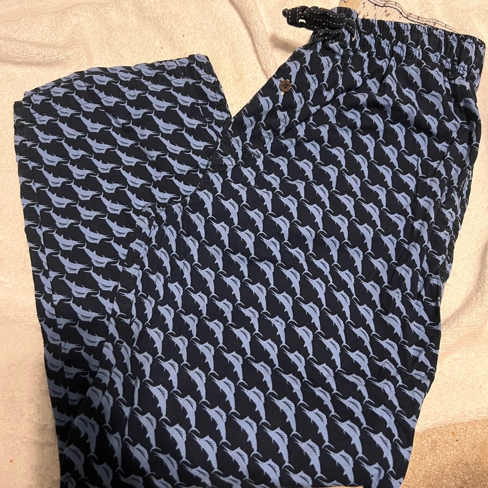 Tommy Bahama 100% Cotton Pajama Lounge Pants Men’s Medium  Pockets